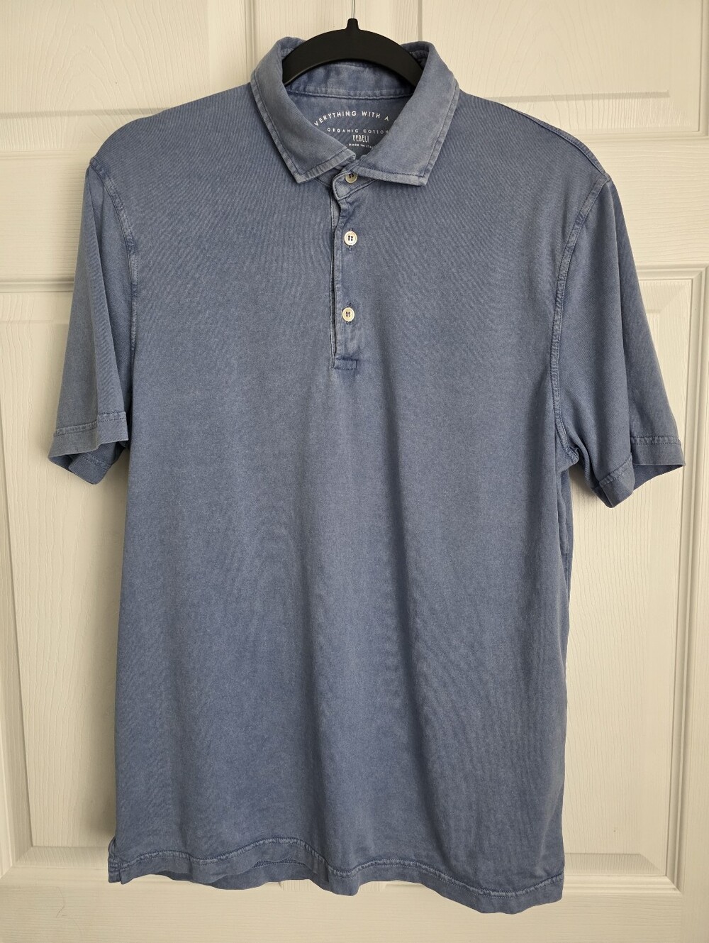 Fedeli Italy "Zero" Frosted Giza Organic Cotton Jersey Polo Shirt Size 50 / M